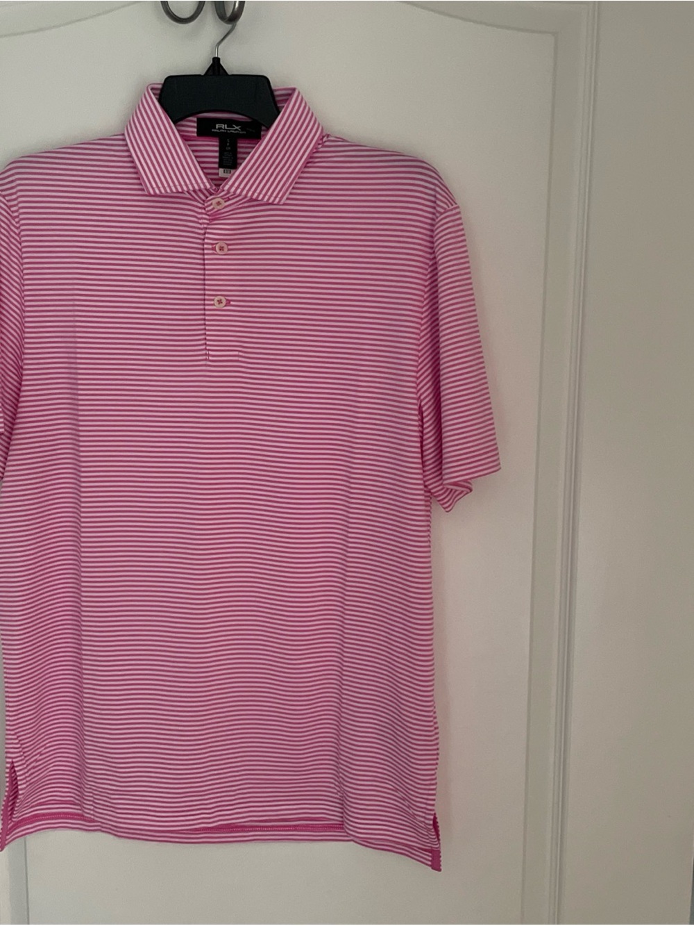 Ralph Lauren RLX Men’s Short Sleeve Polo Shirt Pink Small Golf Concept New